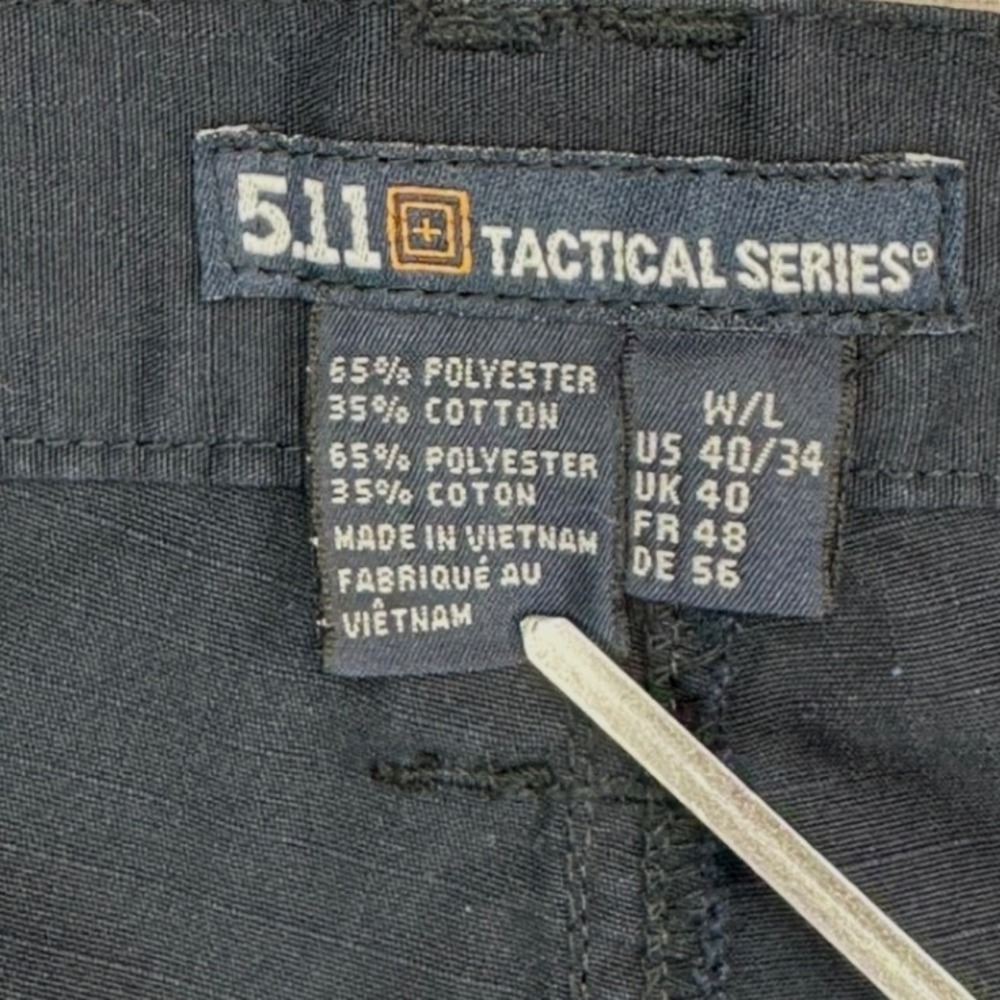 5.11 Tactical Cargo Pants Mens 40x34 Blue 74273 Ripstop Tactical Series EUC - Picture 9 of 12